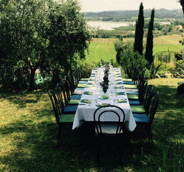 Umbrien - Pranzo-Tafel bei Anna