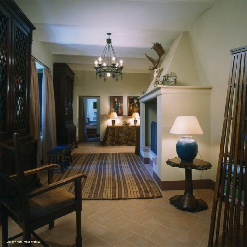 Villa Melissa - Library Hall