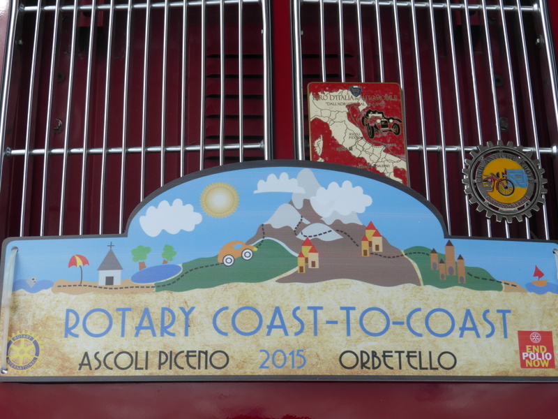 Italien: Oldtimerreise Rotary coast-to-coast Ascoli Piceno-Orbetello