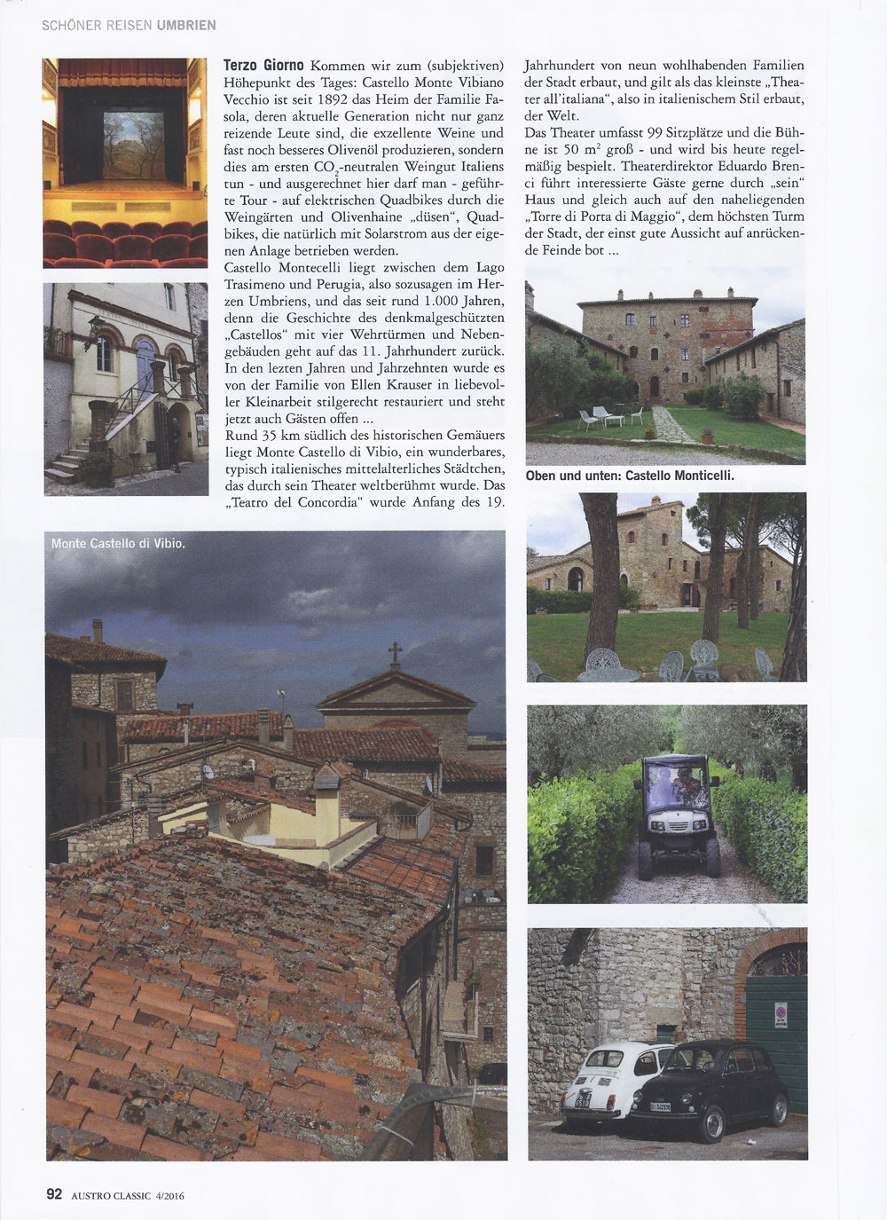 Austro Classic Umbrien Reise mit Umbria mia