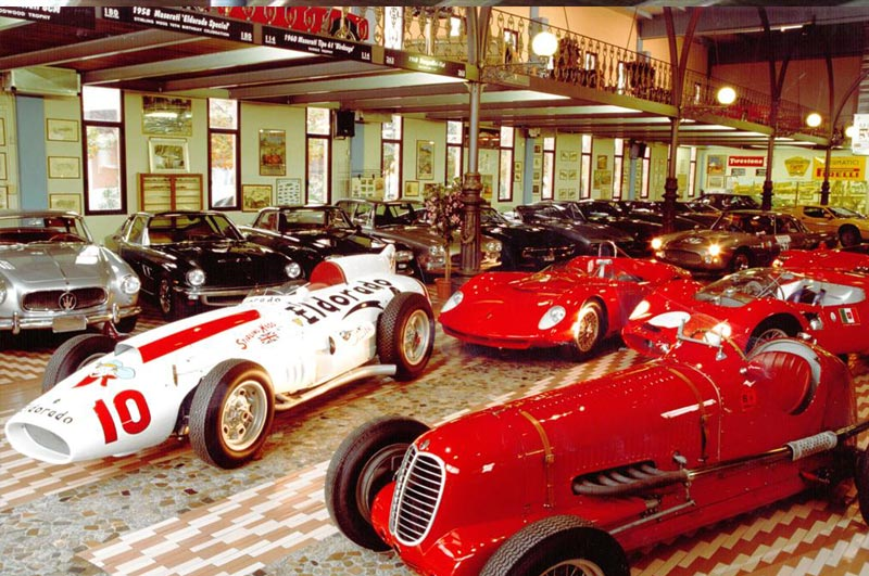 Blick ins Maserati-Museum Hombre von Panini bei Modena