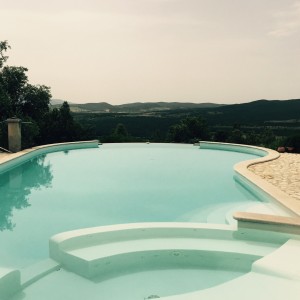 Il Sassone - Pool-Ausblick