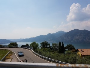 on the road Lago d'Iseo