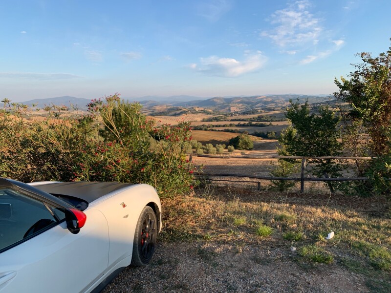 Maremma-TFV - Parkplatz mit Aussicht