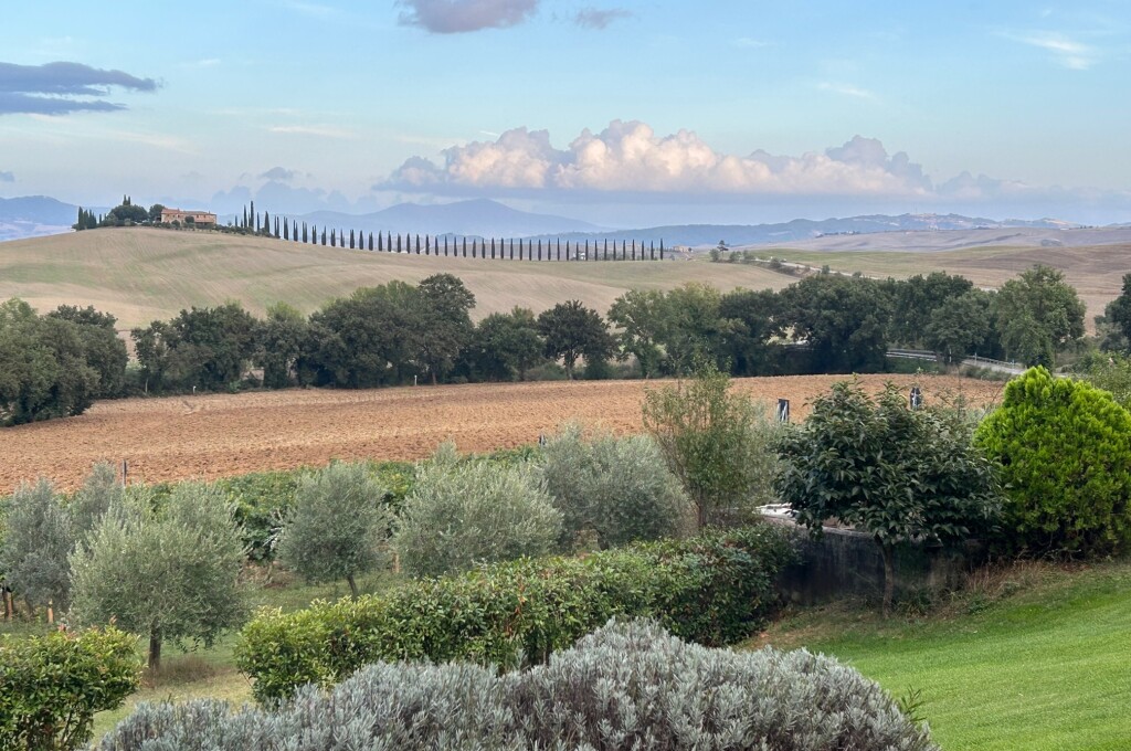 Val d'Orcia - Blick vom Agriturismo Poderina bei BV